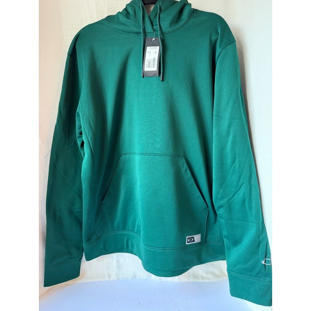 Oakley Green Pullover Hoodie Men’s Large Regular Fit Performance Sweatshirt NWT